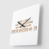 Light Hath wordt mijn redder Vierkante Klok (Hoek)