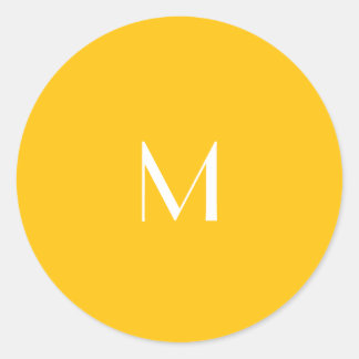 light honey amber - add monogram ronde sticker