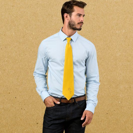 Light honey amber - your monograms Stropdas