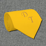 Light  honey  amber   - your monograms Stropdas<br><div class="desc">A solid color necktie in a bright, warm, golden yellow known as Light Honey Amber (#FFC30B ) . This refined shade radiates warmth and quiet confidence, making it a stylish choice for special occasions, celebrations, or elegant daytime events. Pairs beautifully with a crisp white shirt for a classic look, or...</div>