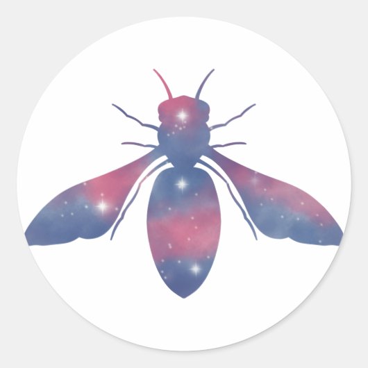 Light Honeybee Starscape Sticker (Voorkant)