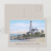 Light House New London CT Briefkaart (Voorkant / Achterkant)