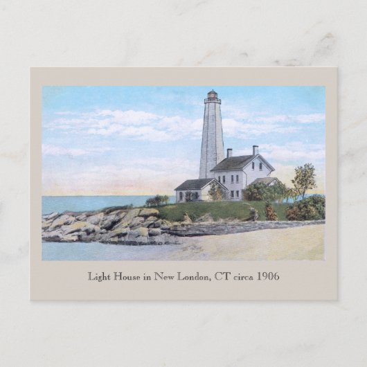 Light House New London CT Briefkaart (Voorkant)