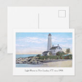 Light House New London CT Briefkaart (Voorkant / Achterkant)