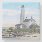Light House New London CT  Stenen Onderzetter (Voorkant)