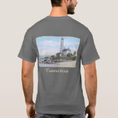 Light House New London CT T-shirt (Achterkant)
