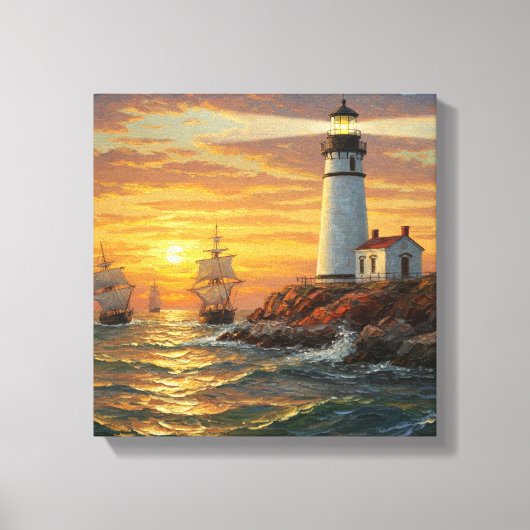 Light House Painting Canvas Afdruk (Voorkant)