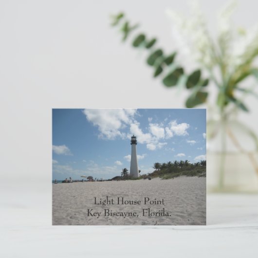 Light House Point Key Biscayne Briefkaart (Staand voorkant)