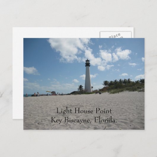 Light House Point Key Biscayne Briefkaart (Voorkant / Achterkant)