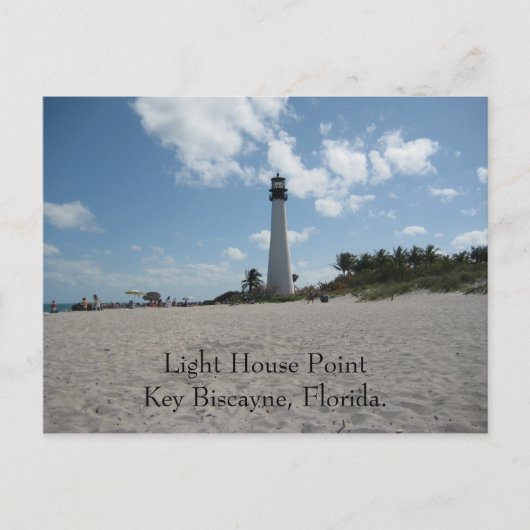 Light House Point Key Biscayne Briefkaart (Voorkant)
