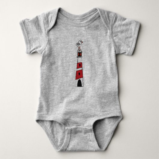 Light House Seagull Blue Romper (Voorkant)