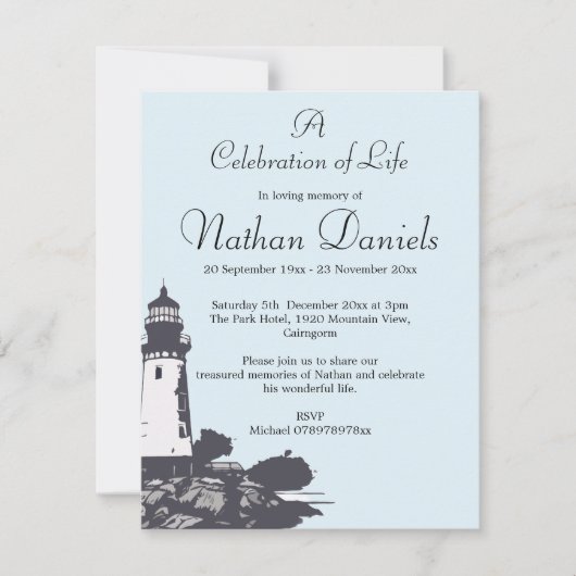 Light House Viering van het Leven Kaart (Voorkant)