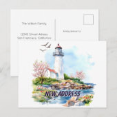 Light House  We Moved New Home Moving New Root Briefkaart (Voorkant / Achterkant)