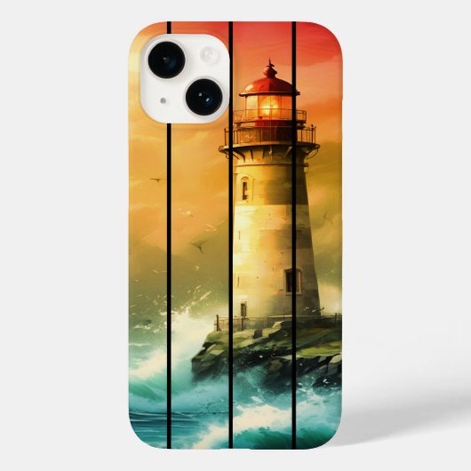  Light House Zee Shore Ocean Watch Case-Mate iPhone Case (Achterkant)