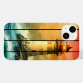  Light House Zee Shore Ocean Watch Case-Mate iPhone Case (Achterkant (horizontaal))