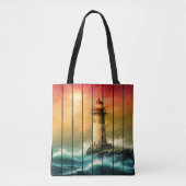  Light House Zee Shore Ocean Watch Tote Bag (Voorkant)