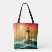  Light House Zee Shore Ocean Watch Tote Bag (Achterkant)