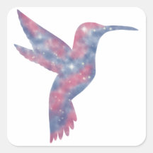 Light Hummingbird Starscape Sticker