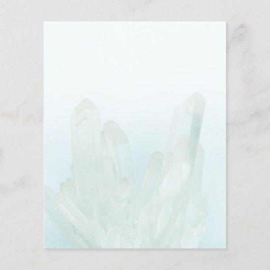 Light Ice Blue Crystals Spa Salon Services Menu (Achterkant)