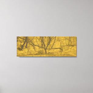 "Light in Darkness" "black and gold abstract" Canvas Afdruk
