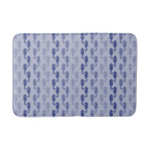 Light Indigo Seahorse Links Bath Mat