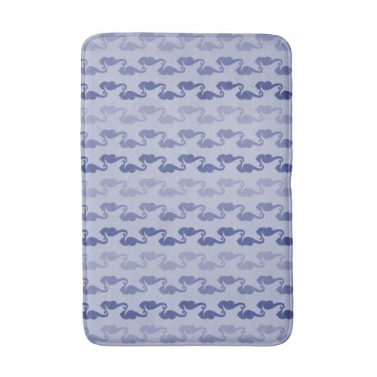 Light Indigo Seahorse Links Bath Mat (Voorkant Verticaal)