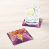 Light Iris Macro Artistic Abstract Kartonnen Onderzetters (Insitu)