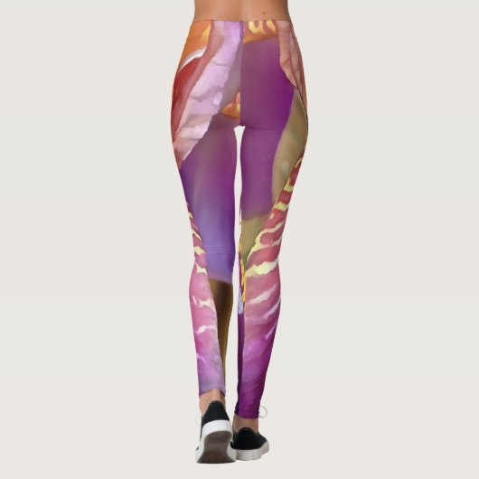 Light Iris Macro Artistic Abstract Leggings (Achterkant)