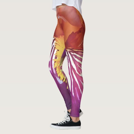Light Iris Macro Artistic Abstract Leggings (Links)