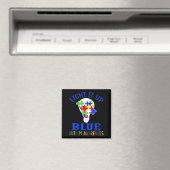Light It Up Blue Autism Awareness Autistic Puzzle Magneet (Insitu (Vaatwasser))