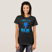 Light It Up Blue Puzzelstuk Autisme Bewustzijn T-shirt (Voorkant volledig)