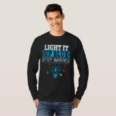 Light It Up Blue  Puzzle Piece Autism Awareness  2 T-shirt (Voorkant volledig)