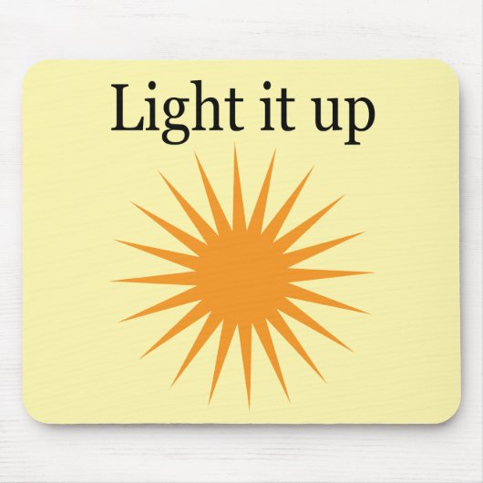 Light it up muismat (Voorkant)