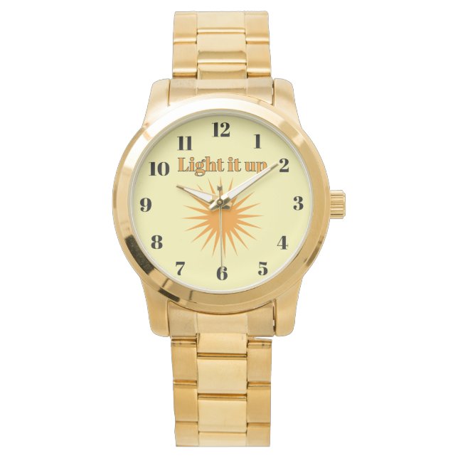 Light it up, yellow horloge (Voorkant)