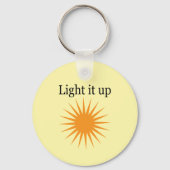 Light it up, yellow sleutelhanger (Achterkant)