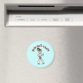 Light Karate Girl Magneet (Insitu (Vaatwasser))