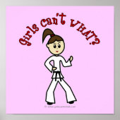 Light Karate Girl Poster (Voorkant)