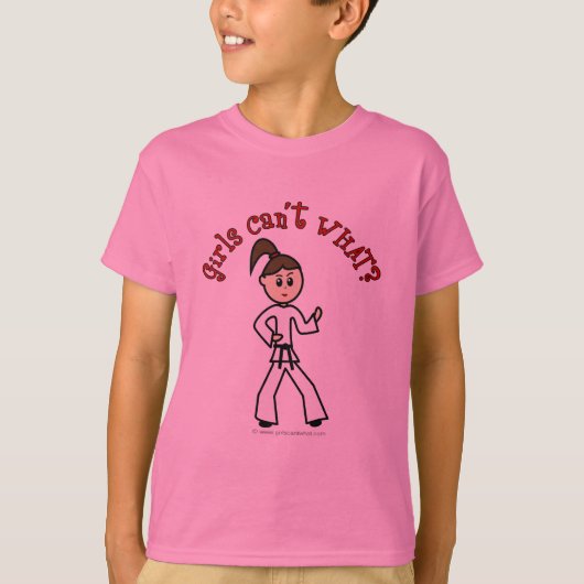 Light Karate Girl T-shirt (Voorkant)