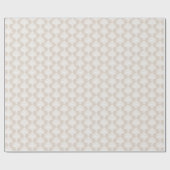Light Khaki | White Damask Wrapping Paper Cadeaupapier (Vlak)