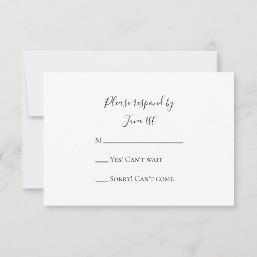 Light Lavender Crystals Wedding RSVP Reply Kaart (Achterkant)