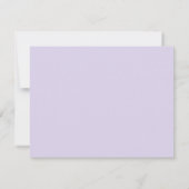 Light Lavender Modern Wavy Border Note card Kaart (Achterkant)