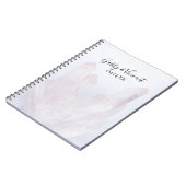 Light Lavender Paarse Crystals Weddenschap Notitieboek (Linkerzijde)