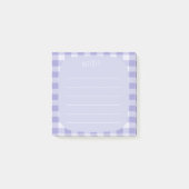 light lavender Plaid Note Design (Voorkant)
