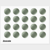 Light Leaf Green Wax Seal Wedding Monogram Sticker (Vel)