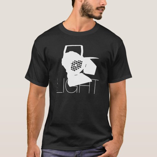 Light  Lighting Technology Motif With Spotlight T-shirt (Voorkant)