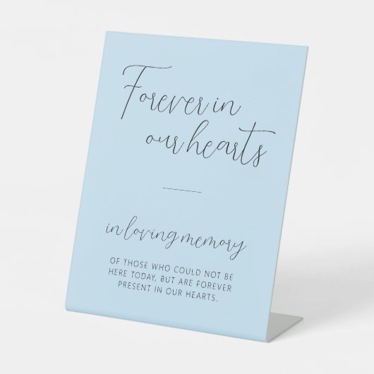 Light Memorial Memory Sign Plaque Reclamebord Met Voetstuk (Voorkant)