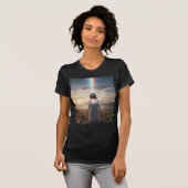 Light Mind Open Heart — Divine Feminine Awakening  T-shirt (Voorkant volledig)