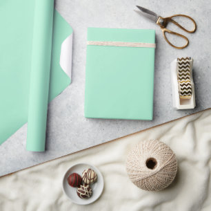 Light Mint Green Matte Wrapping Paper Cadeaupapier