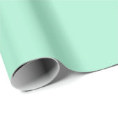 Light Mint Green Matte Wrapping Paper Cadeaupapier (Rol Hoek)