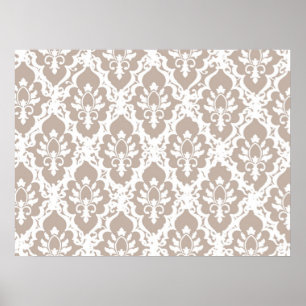 Light Mocha Lace Poster